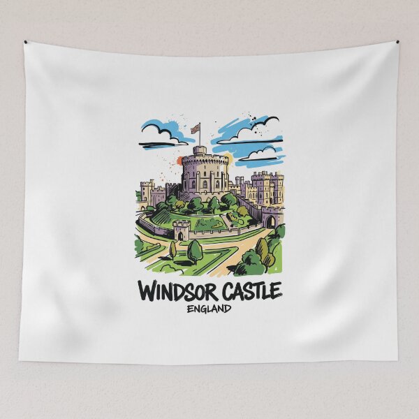 Item preview, Windsor Castle England Royal Art Print designed and sold by Merch by Das Design Studio.