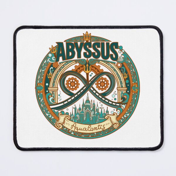 Item preview, Abyssus Logo Illustration - Energylandia Vekoma Launch Coaster (Theme Park Fan Art) designed and sold by FoolishDreamers.