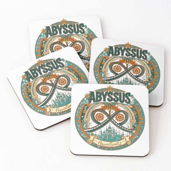 Item preview, Abyssus Logo Illustration - Energylandia Vekoma Launch Coaster (Theme Park Fan Art) designed and sold by FoolishDreamers.