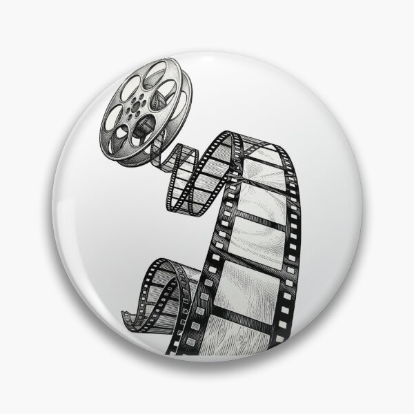 Item preview, Vintage Film Reel - Engraving Style Cinema Illustration designed and sold by VeroCura.