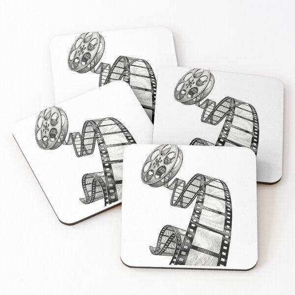 Item preview, Vintage Film Reel - Engraving Style Cinema Illustration designed and sold by VeroCura.