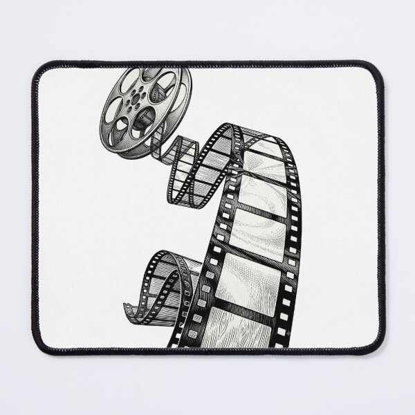 Item preview, Vintage Film Reel - Engraving Style Cinema Illustration designed and sold by VeroCura.