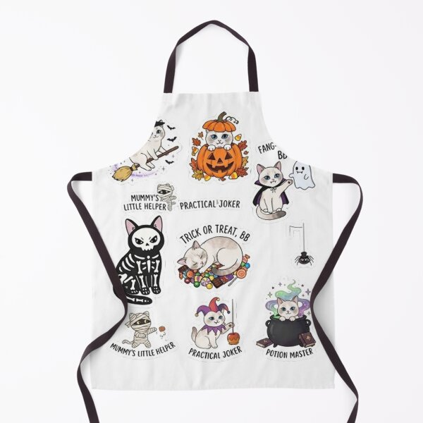 Item preview, Cute Halloween Cat BB Spooky Season Cute Stickers Sheet designed and sold by PetalsPaws.