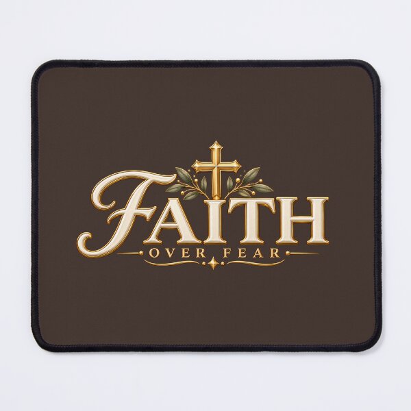 Item preview, Faith Over Fear – Elegant Christian Cross Faith Design designed and sold by HO•Designs.