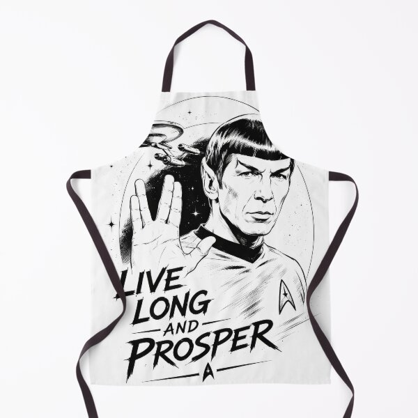 Item preview, Live Long and Prosper – Spock Vulcan Salute Retro Comic Art designed and sold by Kate1art.
