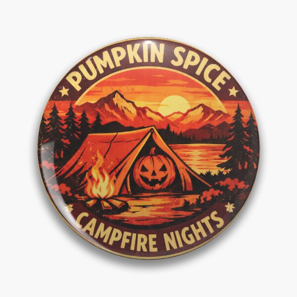 Item preview, Pumpkin Spice Campfire Nights – Fall Camping Design designed and sold by GabeMountainArt.