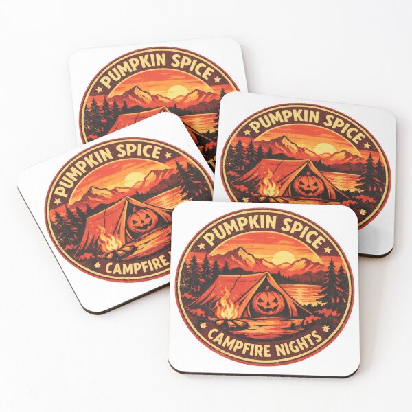 Item preview, Pumpkin Spice Campfire Nights – Fall Camping Design designed and sold by GabeMountainArt.