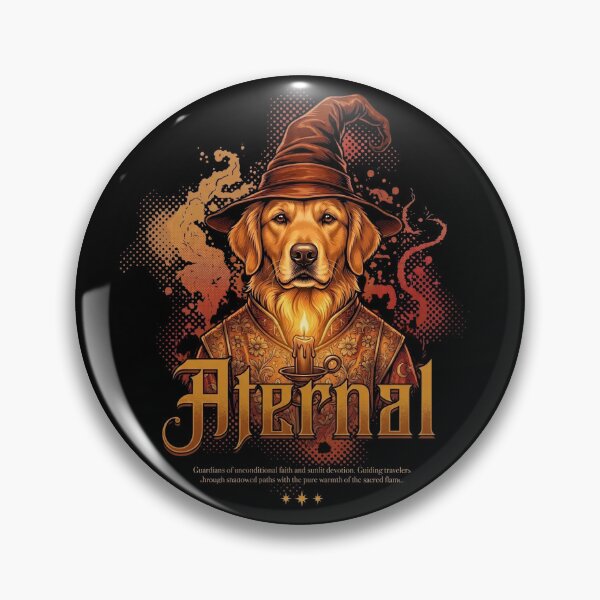 Item preview, Golden Retriever Eternal Wizard Mystical Dog Vintage Gothic designed and sold by Ada’s Mystic Atelier .