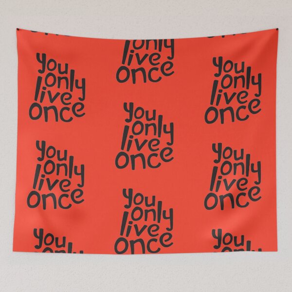 Item preview, You Only Live Once YOLO Minimalist Dark Typography Sticker designed and sold by Scro-Ciob-Shop.