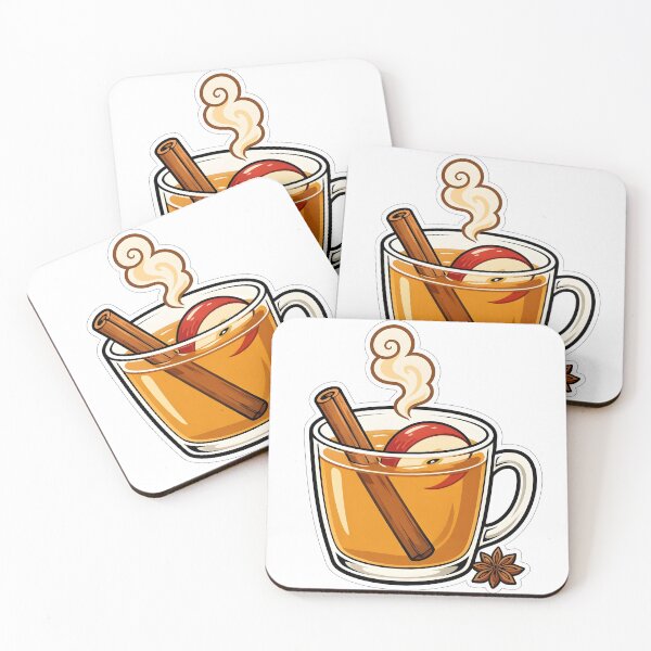 Item preview, Cozy Hot Apple Cider Mug Cinnamon Stick Sticker designed and sold by Herodestroyer.