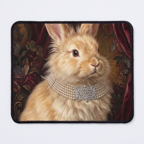 Item preview, Royal Golden Bunny Pearl Choker designed and sold by Real Beast Art.