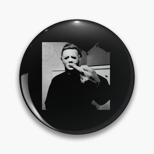 Item preview, Michael Myers flashing the middle finger designed and sold by Nightingale47.