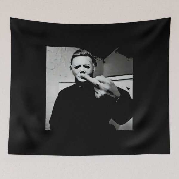 Item preview, Michael Myers flashing the middle finger designed and sold by Nightingale47.