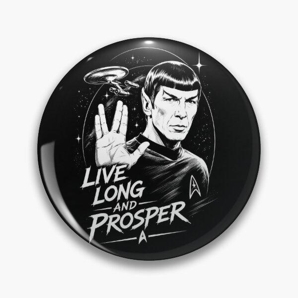 Item preview, Copy of Live Long and Prosper – Spock Vulcan Salute Retro Comic Art 2 designed and sold by Kate1art.