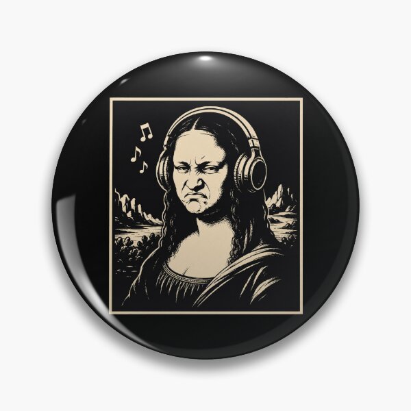 Item preview, Mona Lisa Bass Face Funny Music Lovers DJs Producers designed and sold by Kladhadredo.