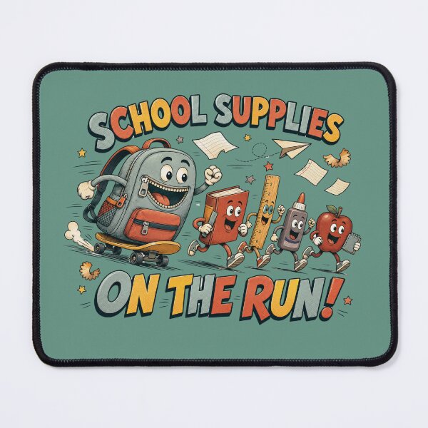 Item preview, School Supplies on the Run – Funny Back to School designed and sold by NinaCreator.