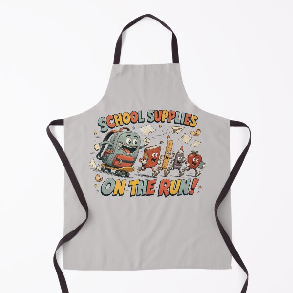 Item preview, School Supplies on the Run – Funny Back to School designed and sold by NinaCreator.