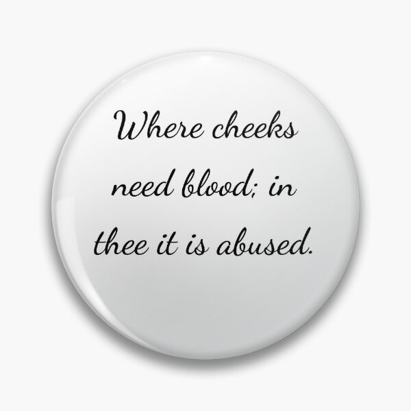 Item preview, “Where cheeks need blood; in thee it is abused.” - handwriting black designed and sold by ariksworld.