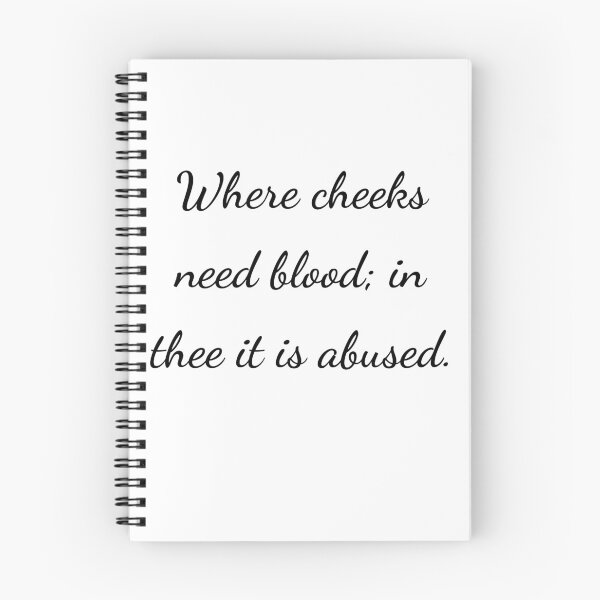 Item preview, “Where cheeks need blood; in thee it is abused.” - handwriting black designed and sold by ariksworld.