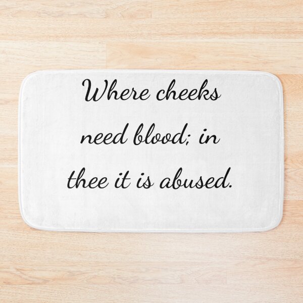Item preview, “Where cheeks need blood; in thee it is abused.” - handwriting black designed and sold by ariksworld.