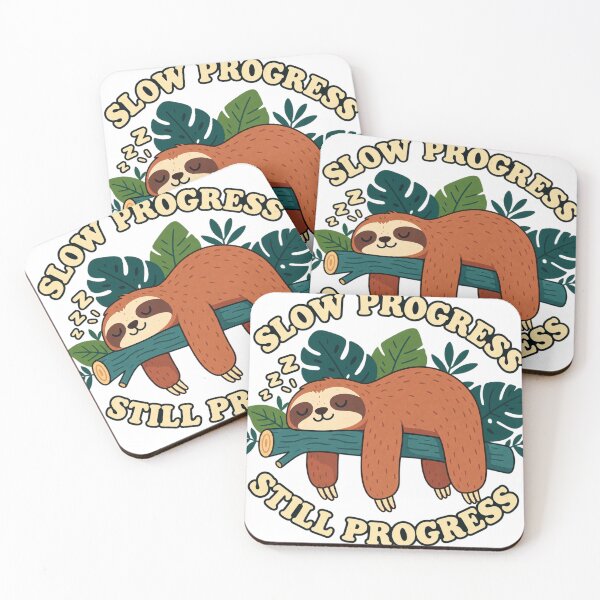 Item preview, Slow Progress Still Progress Sloth – Cute Funny Sloth Motivational Design designed and sold by JrNergal.