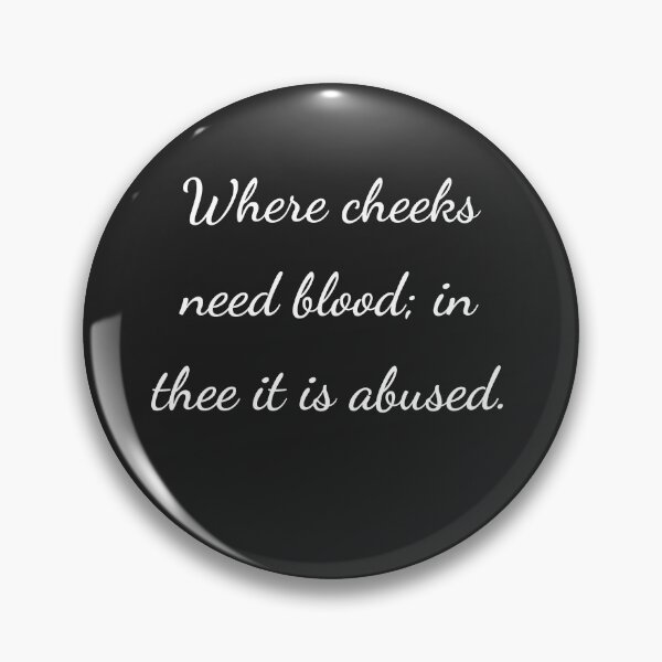 Item preview, “Where cheeks need blood; in thee it is abused.” - handwriting white designed and sold by ariksworld.
