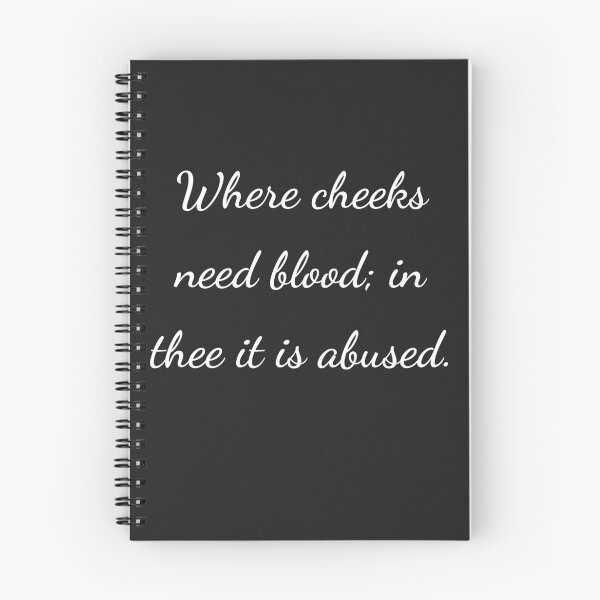 Item preview, “Where cheeks need blood; in thee it is abused.” - handwriting white designed and sold by ariksworld.