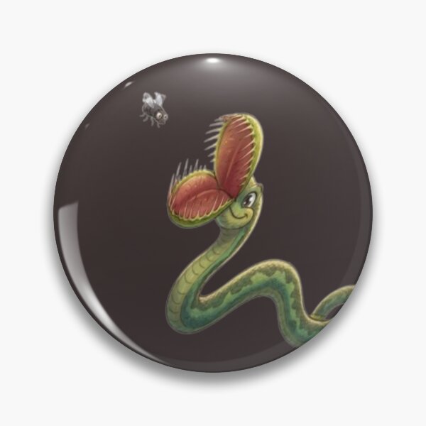 Item preview, Confused Snake with Venus Flytrap Funny Botanical Parody designed and sold by AfresStudio.