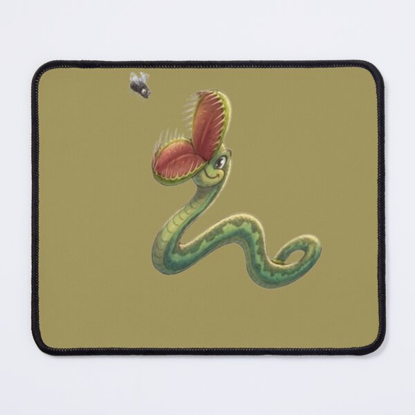 Item preview, Confused Snake with Venus Flytrap Funny Botanical Parody designed and sold by AfresStudio.