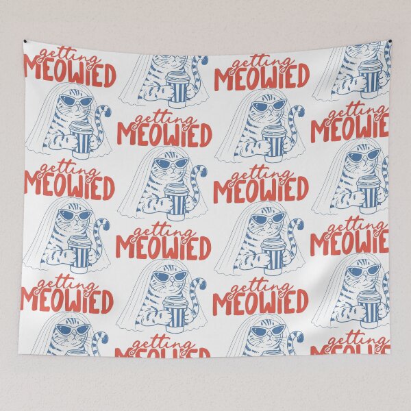 Item preview, Getting Meowied Cat Wedding Humor designed and sold by OddPopARt.
