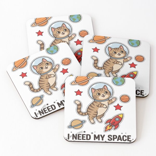 Item preview, Cute Astronaut Cat I Need My Space designed and sold by Salma.Store.