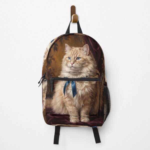 Item preview, Royal Cream Cat Blue Ribbon designed and sold by Real Beast Art.