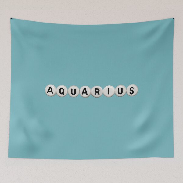 Item preview, Aquarius Astrology Zodiac Sign Beads designed and sold by The Turquoise Brush.