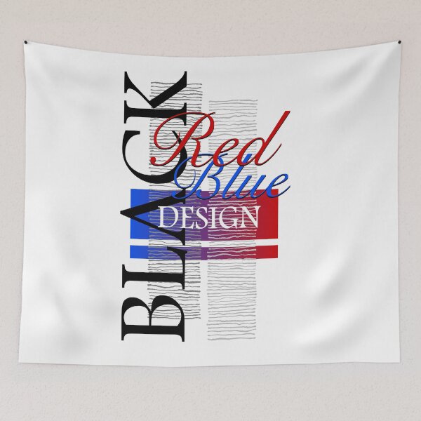 Item preview, Black-Red-Blue Design designed and sold by ajkbilder.