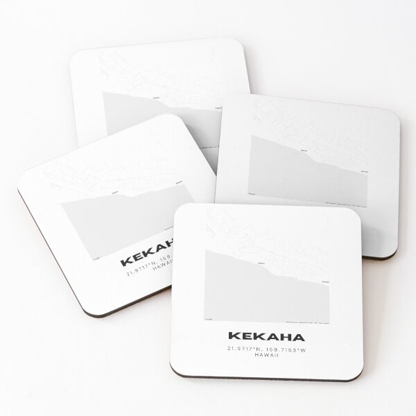 Item preview, Kekaha Kauai Map | Minimalist West Kauai Location Design designed and sold by RM-Journey.
