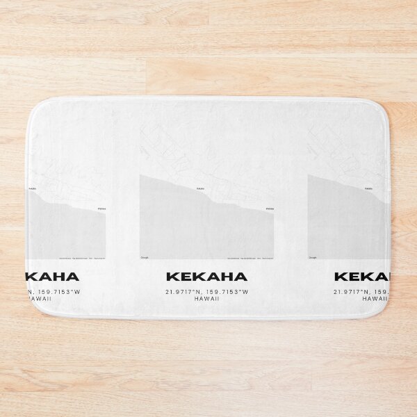 Item preview, Kekaha Kauai Map | Minimalist West Kauai Location Design designed and sold by RM-Journey.