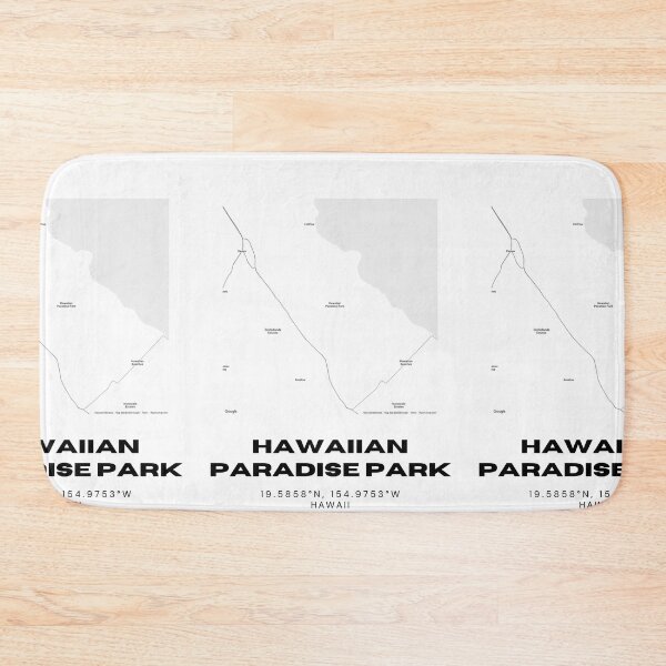 Item preview, Hawaiian Paradise Park Map | Minimalist Big Island Hawaii Location Design designed and sold by RM-Journey.