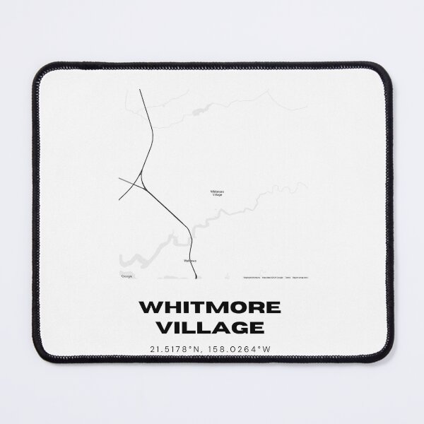 Item preview, Whitmore Village Hawaii Map | Minimalist Central Oahu Location Design designed and sold by RM-Journey.