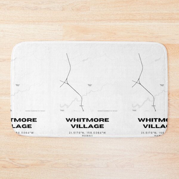 Item preview, Whitmore Village Hawaii Map | Minimalist Central Oahu Location Design designed and sold by RM-Journey.