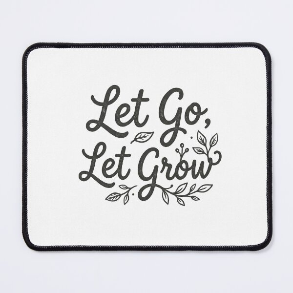 Item preview, Let Go Let Grow Hand Lettered Recovery Quote designed and sold by GentleRecovery.