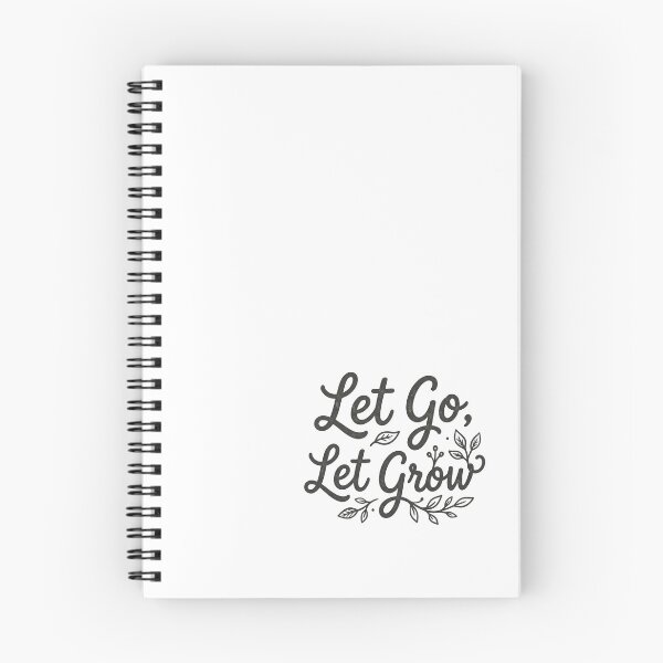 Item preview, Let Go Let Grow Hand Lettered Recovery Quote designed and sold by GentleRecovery.