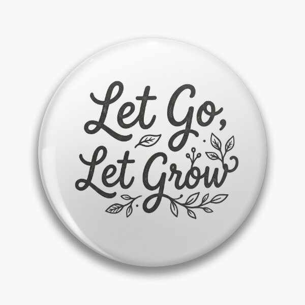 Item preview, Let Go Let Grow Hand Lettered Recovery Quote designed and sold by GentleRecovery.