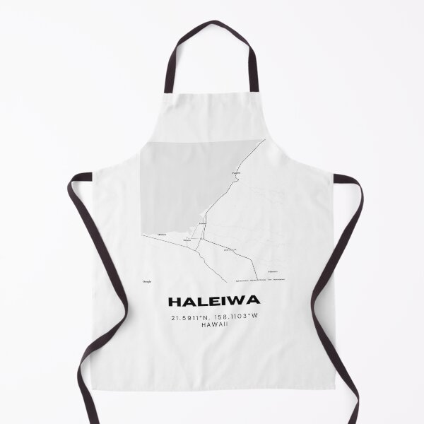 Item preview, Haleiwa Hawaii Map | Minimalist North Shore Oahu Location Design designed and sold by RM-Journey.