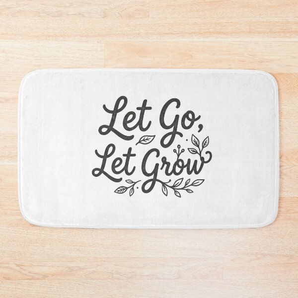 Item preview, Let Go Let Grow Hand Lettered Recovery Quote designed and sold by GentleRecovery.