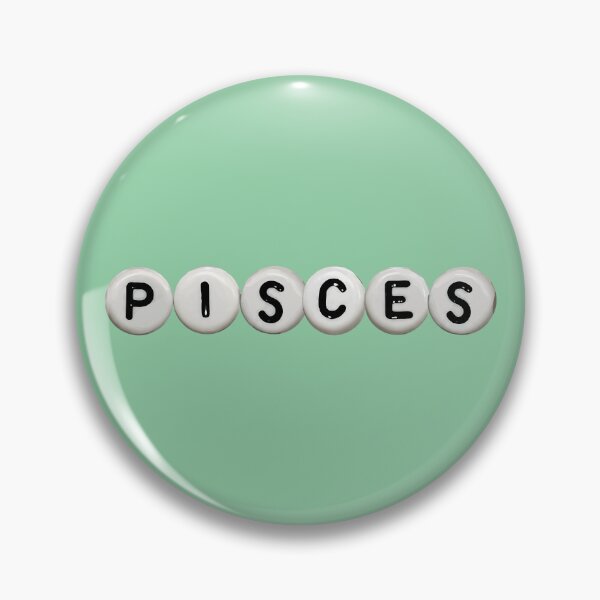 Item preview, Pisces Astrology Zodiac Sign Beads designed and sold by The Turquoise Brush.