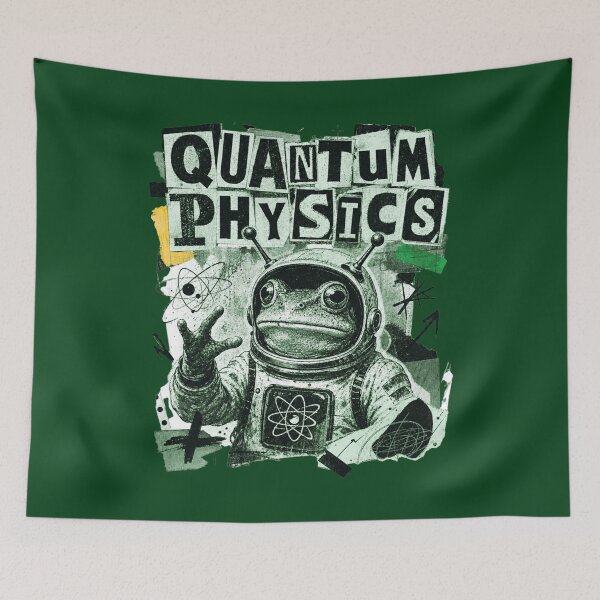 Item preview, Quantum Physics Frog Astronaut Collage  | Funny Science Teacher Physics Major Space Toad Gift designed and sold by illeN-Art-World.