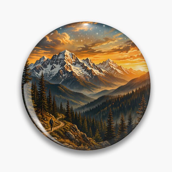 Item preview, Mountain Summit Adventure | Retro Hiking Trail T-Shirt designed and sold by VaultVibes.