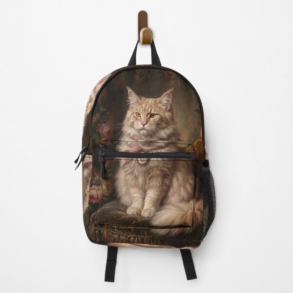 Item preview, Royal Maine Coon Pink Ribbon designed and sold by Real Beast Art.