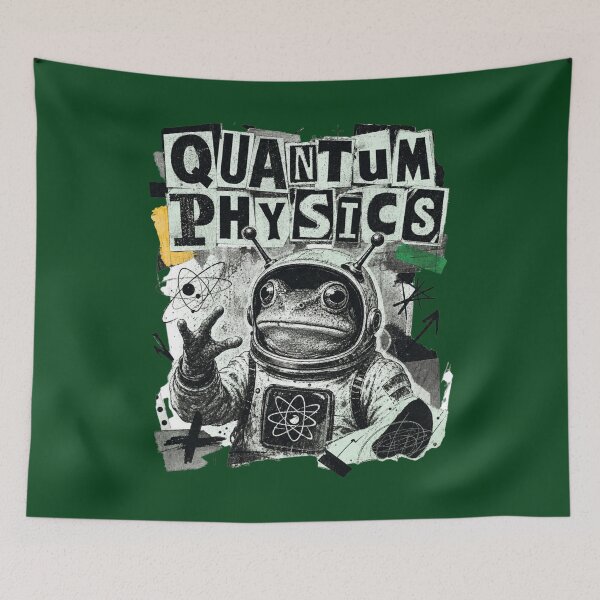 Item preview, Quantum Physics Frog Astronaut Collage  | Science Teacher Physics Major Space Toad Gift designed and sold by illeN-Art-World.