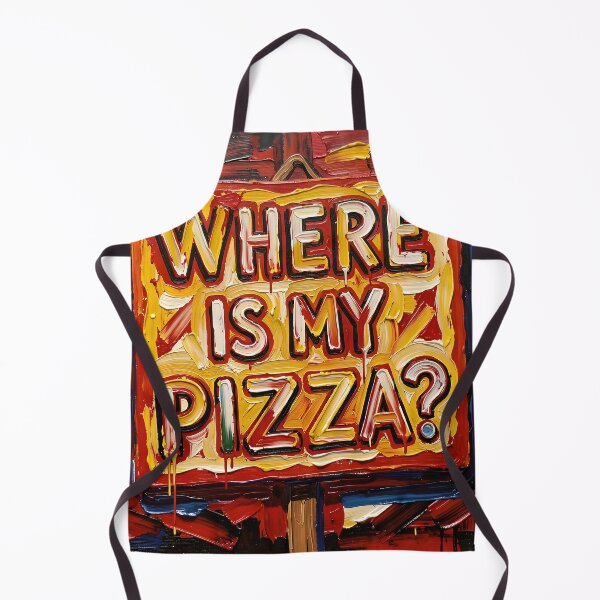 Item preview, Where Is My Pizza? Funny Food Art designed and sold by Serene Strokes Art.